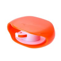 UKCOCO Automatic Roll Earphone Cable Cord Winder Wrap Headphone Holder Retractable Cord Organizer for USB Cables, Headphone Cable, Data Charging Cable Tangle Free (Orange)