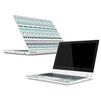 Mightyskins Skin Compatible with Lenovo Chromebook C330 (2018) - Turquoise Tribal | Protective, Durable, and Unique Vinyl Decal Wrap Cover | Easy to Apply, Remove, and Change Styles | Made in The USA