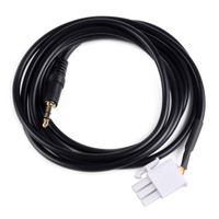 LETAOSK 3Pin Plug to Male 3.5mm Jack AUX Cable Adapter Fit for Honda Goldwing GL1800 Motorcycle
