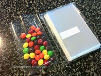 100 Pcs 2x12 (O) Clear Cello Cellophane Pretzel Rod Bags