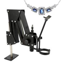 RanBB Microscope Jewelry Inlaid Stand, 77mm Bracket Hole Micro-Inserts Micro Inlaid Stand Micro-Setting for Microscope Jewelry Tools