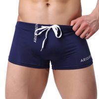 Hot Sale!Men Swim Trunks,Shinericed 2018 New Men's Slim Fit Swimming Briefs Boxer Shorts Swimsuit Swim Underwear Boardshorts Shorts Trunks Swimwear Pants (M, Navy)