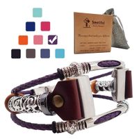 Smatiful Charge 3 Prong Bands, Adjustable Replacement Sport Strap for Fitbit Charge 3 HR, Purple