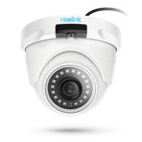 REOLINK PoE IP Camera Outdoor 5MP HD Video Surveillance Work with Google Assistant, Audio IR Night Vision Motion Detection SD Card Slot RLC-420-5MP