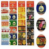 Alpurple 4 Set Heat Shrink Wrap Sleeve Decoration Easter Egg Wrappers-Pysanka Around Style Thermo Shrink Easter Egg Wrappers for 28 Pieces Easter Eggs Decorations