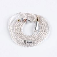 Replacement Cable,16 Core Upgrade Silver Plated Jack Cable, HiFiHear MMCX Detachable Earphone Cable Replacement Earphone Wire Connection for Shure 846 535 215 315 425 MAGAOSI K5 LZA4 A5 (4.4mm MMCX)