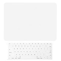 TOP CASE MacBook Pro 13 inch Case 2019 2018 2017 2016 Release Model: A1708 Without Touch Bar, 2 in 1 Signature Bundle Rubberized Hard Case + Keyboard Cover Compatible MacBook Pro 13", Satin White