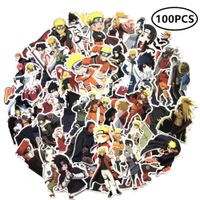 ZIYAN 100Pcs Naruto Laptop Stickers Anime Waterproof Stickers for Skateboard, Luggage,Helmet,Guitar
