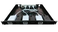 RACKIDEA | RI-UB6A | Rack Mount Kit for Ubiquiti Adapter - no Include PoE adapters and Power Extension