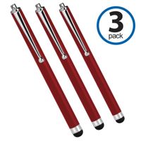 BoxWave Panasonic Toughbook CF-C2 Stylus Pen, [Capacitive Stylus (3-Pack)] Stylus Pen Multi Pack for Panasonic Toughbook CF-C2 - Crimson Red