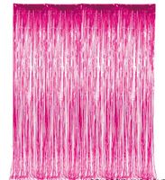Light Pink Metallic Tinsel Foil Fringe Curtains for Party Photo Backdrop Wedding Decor