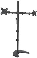 VIVO Dual Monitor Free-Standing Stand up Desk Mount, Extra Tall 40 inch Pole, Height Adjustable | Fits up to 27 inch Screens (STAND-V012F)