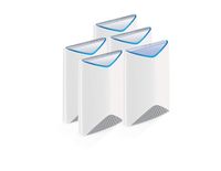 NETGEAR Orbi Pro Tri-Band WiFi System for Business with 3Gbps Speed (SRK60B05) | 5-Pack Includes 1 Router & 4 Wall-Mount Satellites to Cover up to 12,500 sq. ft.