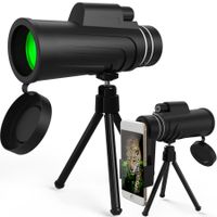 Monocular Telescope, Splaks 12x50 High Power Dual Focus Monocular Scope Waterproof and Fog Proof Telescope with Tripod and Phone Adaptor for Sightseeing, Bird Watching, Hunting, Sports Games