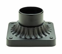 Trans Globe Lighting 100 BK Outdoor Canby 3.25" Post Base Mount, Black