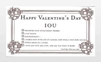 IOU Valentine card