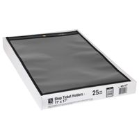 C-Line Shop Ticket Holders, Stitched, One Side Clear, 11" x 17", Box of 25 (45117)