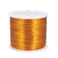 BENECREAT 20 Gauge 770FT Aluminum Wire Anodized Jewelry Craft Making Beading Floral Colored Aluminum Craft Wire - Gold