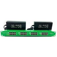 PoE Texas AT-16 | Gigabit 16 Port 802.3at On-Demand Power Over Ethernet Injector for PoE Cameras, IP Phones, WiFi Access Points (56 Volt 240 Watt)