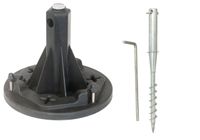 GAMA SONIC GS-3 EZ Ground Anchoring Kit for Single Head Lamp Posts, Black