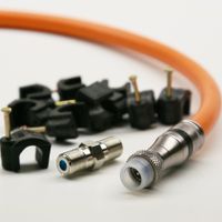 125ft TRI-SHIELD 14AWG 75 Ohm DIRECT BURIAL RG-11 UNDERGROUND COAXIAL CABLE WEATHER BOOT FITTINGS BARREL AND 10 NAIL CLIPS INCLUDED UL ETL CUT TO ORDER AND ASSEMBLED IN USA by PHAT SATELLITE INTL