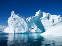 DZJYQ 6.5x5ft(2x1.5m) Blue Sky White Iceberg Snow Mountain Antarctic Ocean Sea Holiday Tour Beautiful Natural Scenery Children Birthday Party Romantic Wedding Backdrop Photography Background 257