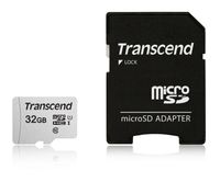 Transcend 32GB microSDHC UHS-I Class 10 U1 Memory Card with Adapter
