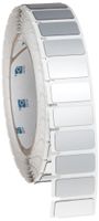 Brady THTEP-171-593-.5SL 1.06" Width x 0.49" Height, B-593 Adhesive-Taped Polyester, Gloss Finish Silver Thermal Transfer Printer Raised Panel Label (500 per Roll)