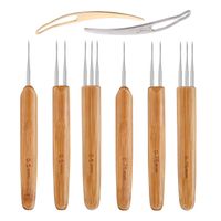 8 Pcs Dreadlock Crochet Hook Tool，Braid Hair Dreadlocks Needle Weaving Crochet
