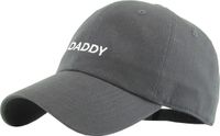 KBSV-084 DGY Daddy Dad Hat Baseball Cap Polo Style Adjustable