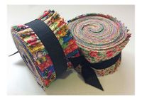 2.5 inch Vintage Bouquet Shabby chic light jelly roll cotton fabric quilt strips