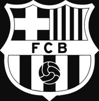 ANGDEST Catalonia FC Barca (White) (Set of 2) Premium Waterproof Vinyl Decal Stickers for Laptop MacBook Phone Tablet Helmet Car Window Bumper Mug Tuber Cup Door Wall Decoration
