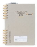 DesignWorks Ink Standard Issue Split Twin-Wire Bound Personal Journal, Taupe