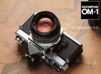 Olympus OM-1 35mm SLR Silver w/ 50mm Zuiko Lens
