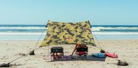 Neso Tents Beach Tent with Sand Anchor, Portable Canopy Sunshade - 7' x 7' - Patented Reinforced Corners(Camo)