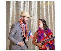 Backdrop Fabric Curtain Champagne-10FTx10FT-Sequin Photo Backdrop Shimmer Curtains for Backdrop Sequin-Curtain-Backdrop~1116E