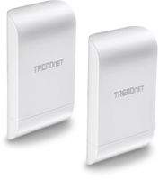 TRENDnet 10dBi Wireless N300 Outdoor PoE Preconfigured Point-to-Point Bridge Bundle Kit, 2 x Preconfigured Wireless N Access Points, IPX6 Rated Housing, TEW-740APBO2K
