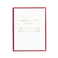 Graphique Xmas Rosé Mid-Sized Boxed Cards - 15 Gold Foil Embellished Holiday Cards with Funny Message on the Front, Includes Matching Envelopes and Storage Box, 4.25" x 5.5"