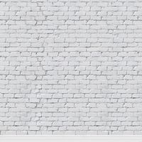 KonPon 8x8ft Seamless White Brick Wall Backdrop for Photography Brick Backdrop Photo Props Brick Paper Background KP-248