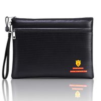 Anviky Fireproof Document Bags Fireproof Safe Bag"13.4x10" Waterproof and Fireproof Bag for Documents with Strap for A4 Document Holder,File,Cash and Tablet