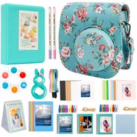 Alohallo 15 in 1 Instax Mini 9 Camera Accessories Set for Fujifilm Instax Mini 9/ Mini 8/ Mini 8+ Camera - Peony A