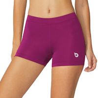 BALEAF Women's 3 Inches Active Fitness Compression Volleyball Shorts Workout Fuchsia Size XS