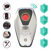 RF bug detector anti spy detector with anti thief alarm for hidden camera mini Camera , upgraded Wireless Pinhole Camera detector with flashlight