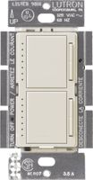 Lutron Maestro Dual Dimmer Switch for Incandescent and Halogen Bulbs, 300-Watt, Single-Pole, MA-L3L3-LA, Light Almond