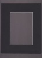 18x24 Black Picture Mats Mattes Matting with White Core Bevel Cut for 13x19 Pictures