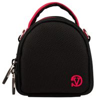 Premium Point Shoot Digital Camera Case Bag with Shoulder Strap for Sony DSCW800B 20.1MP, Canon PowerShot ELPH 180, Panasonic Lumix FZ80, AbergBest 21 Mega Pixels 2.7, Olympus TG5