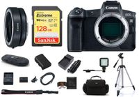 Canon EOS R Mirrorless Digital Camera Body (USA Warranty) PRO Bundle, Includes: 128GB SDXC Extreme Memory Card + Spare Battery + AC/DC Travel Charger + More