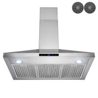 FIREBIRD New 36" European Style Wall Mount Stainless Steel Range Hood Vent W/Touch Sensor Control