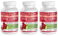Garlic Capsules - Hawthorn Extract - Nervous System Booster (3 Bottles)