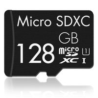 128GB Micro SD SDXC Card High Speed Class 10 Memory SD Card with SD Adapter